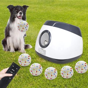 Automatic Dog Ball Launcher, Upgraded Interactive Dog Balls Thrower