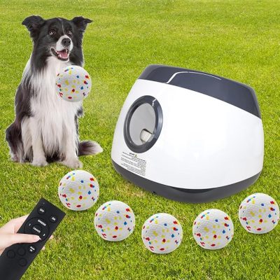 Automatic Dog Ball Launcher, Upgraded Interactive Dog Balls Thrower
